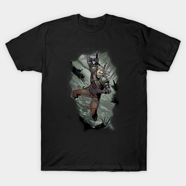 The witcher fanart T-Shirt by TheKMDesigns